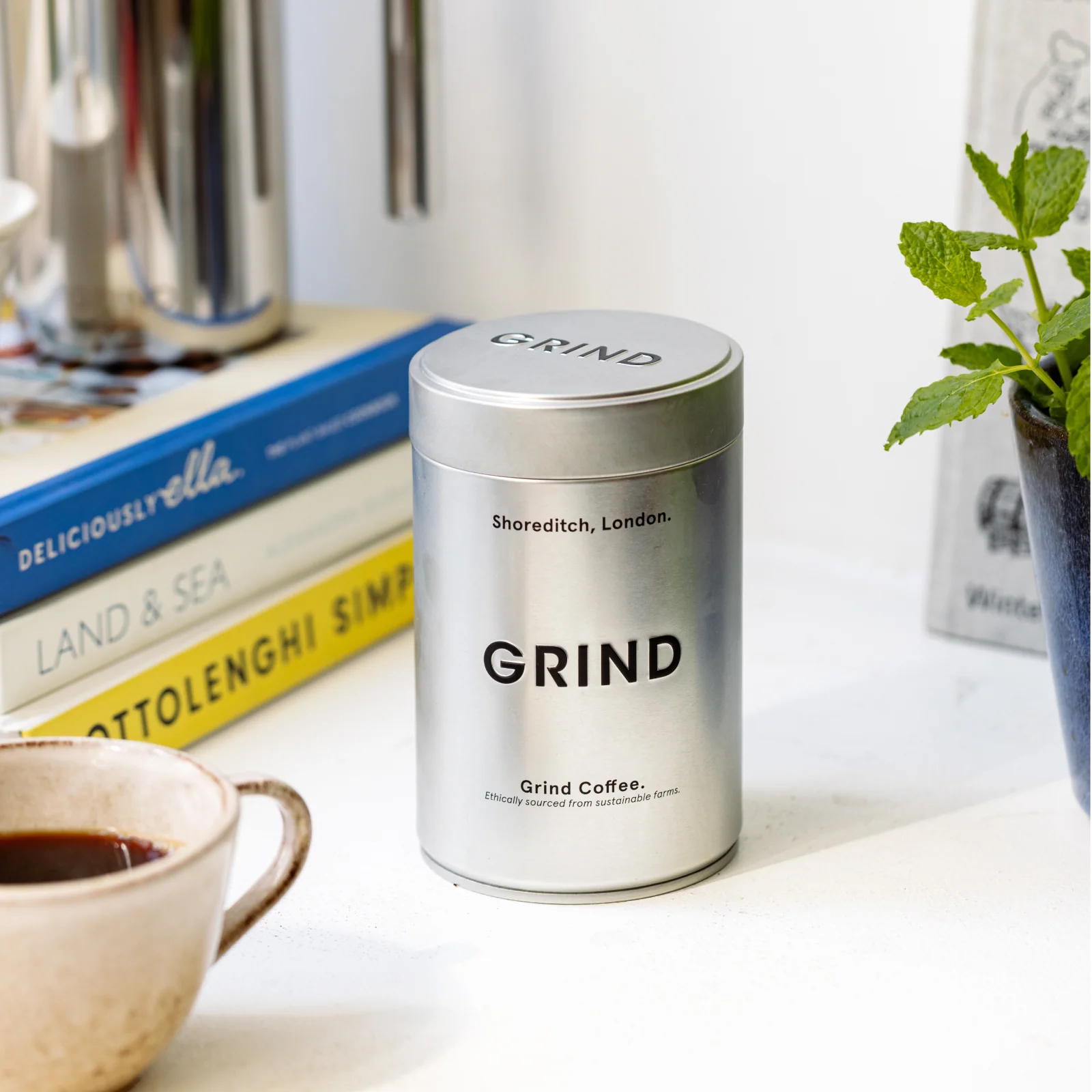 Silver Tin of Grind Coffee - Image 10
