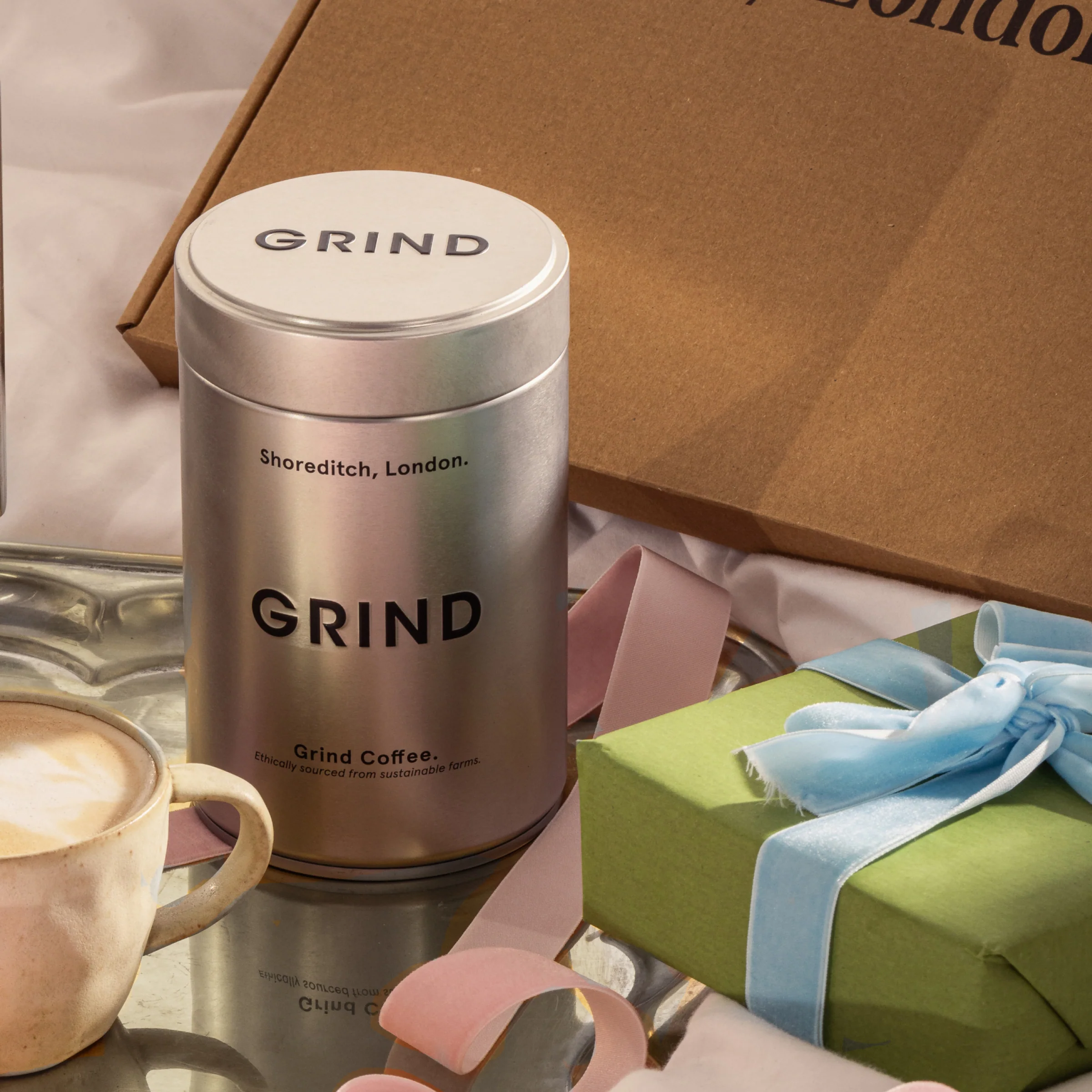 Silver Tin of Grind Coffee - Image 14