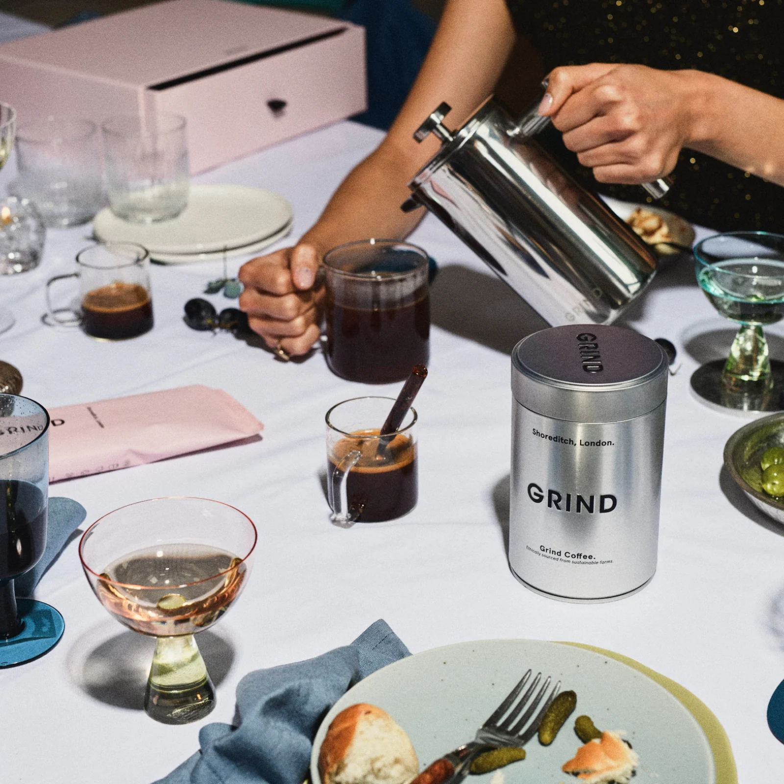 Silver Tin of Grind Coffee - Image 6