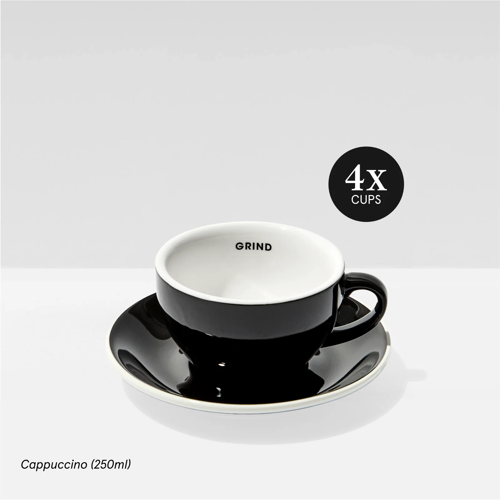 Black Coffee Cups and Saucers - Image 12