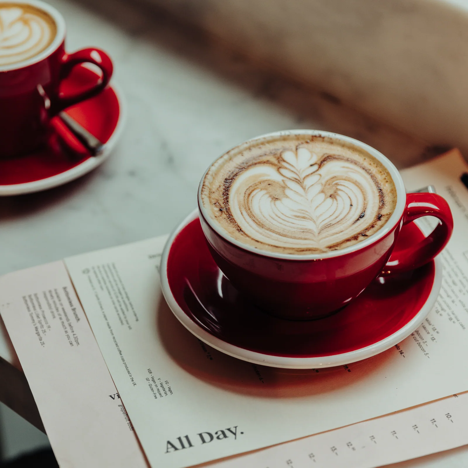 Black Coffee Cups and Saucers - Image 4