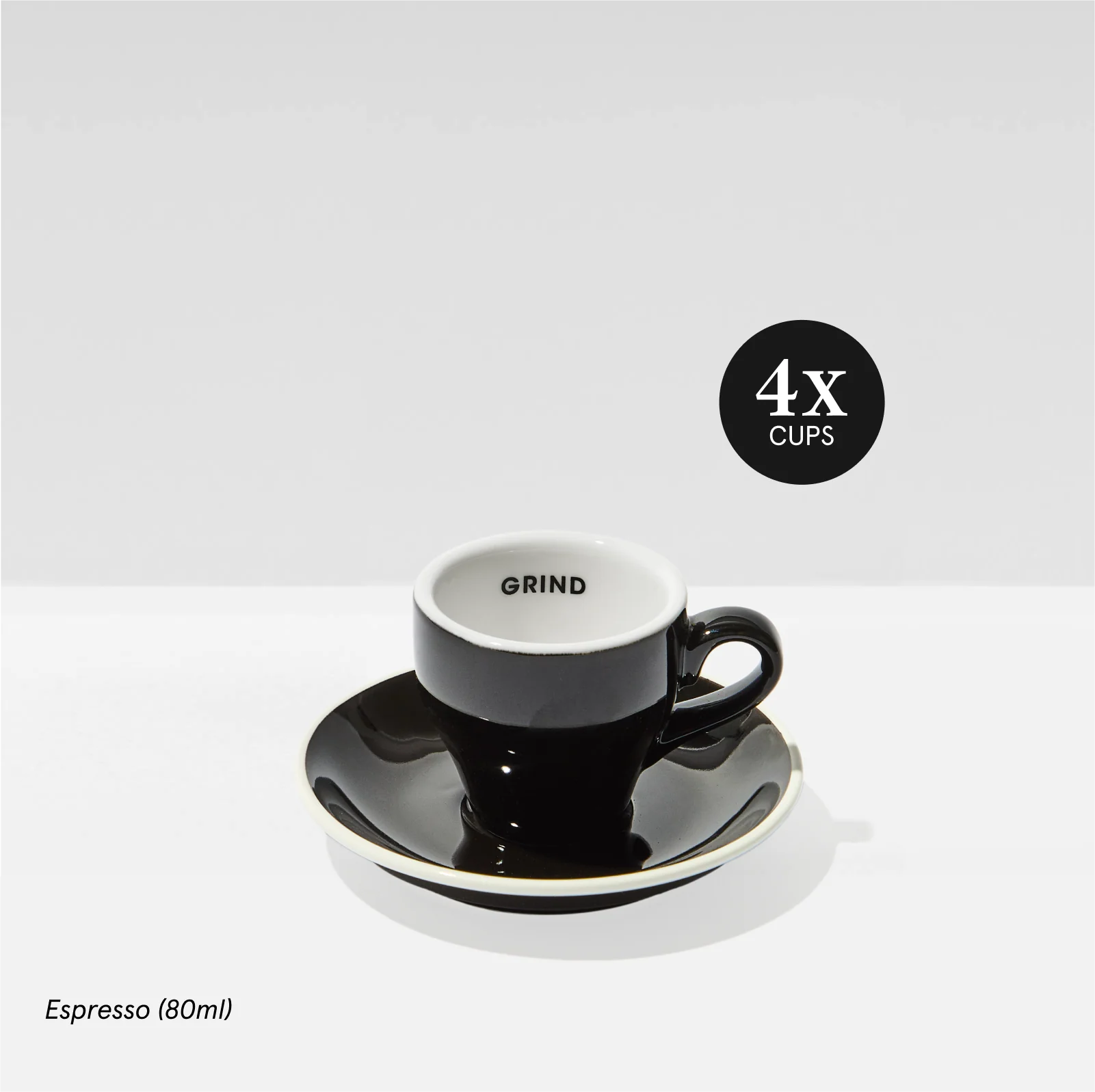 Black Coffee Cups and Saucers - Image 8