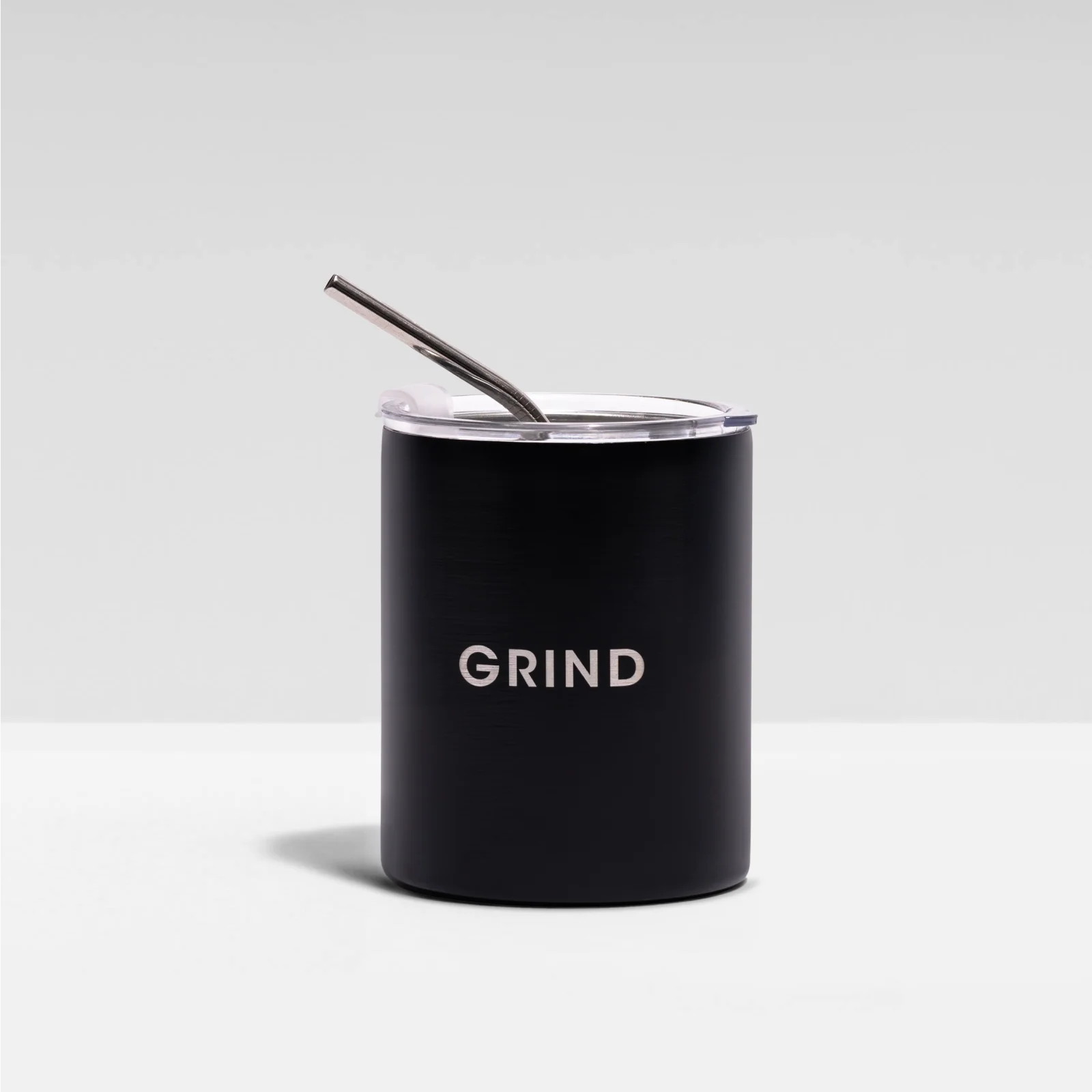 Black Reusable Stainless Steel Coffee Cup