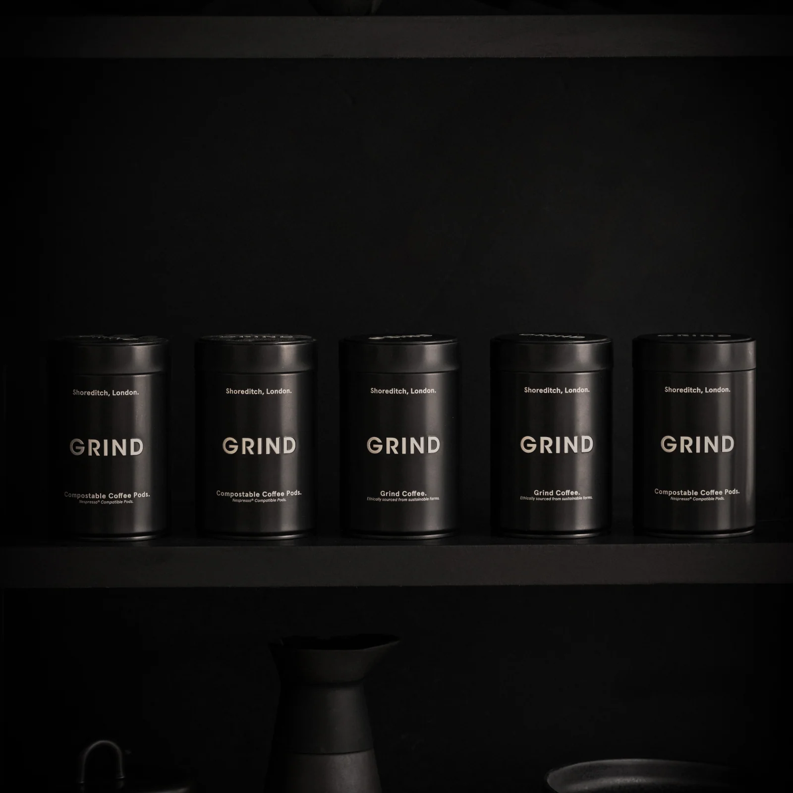 Black Tin of Grind Coffee - Image 10