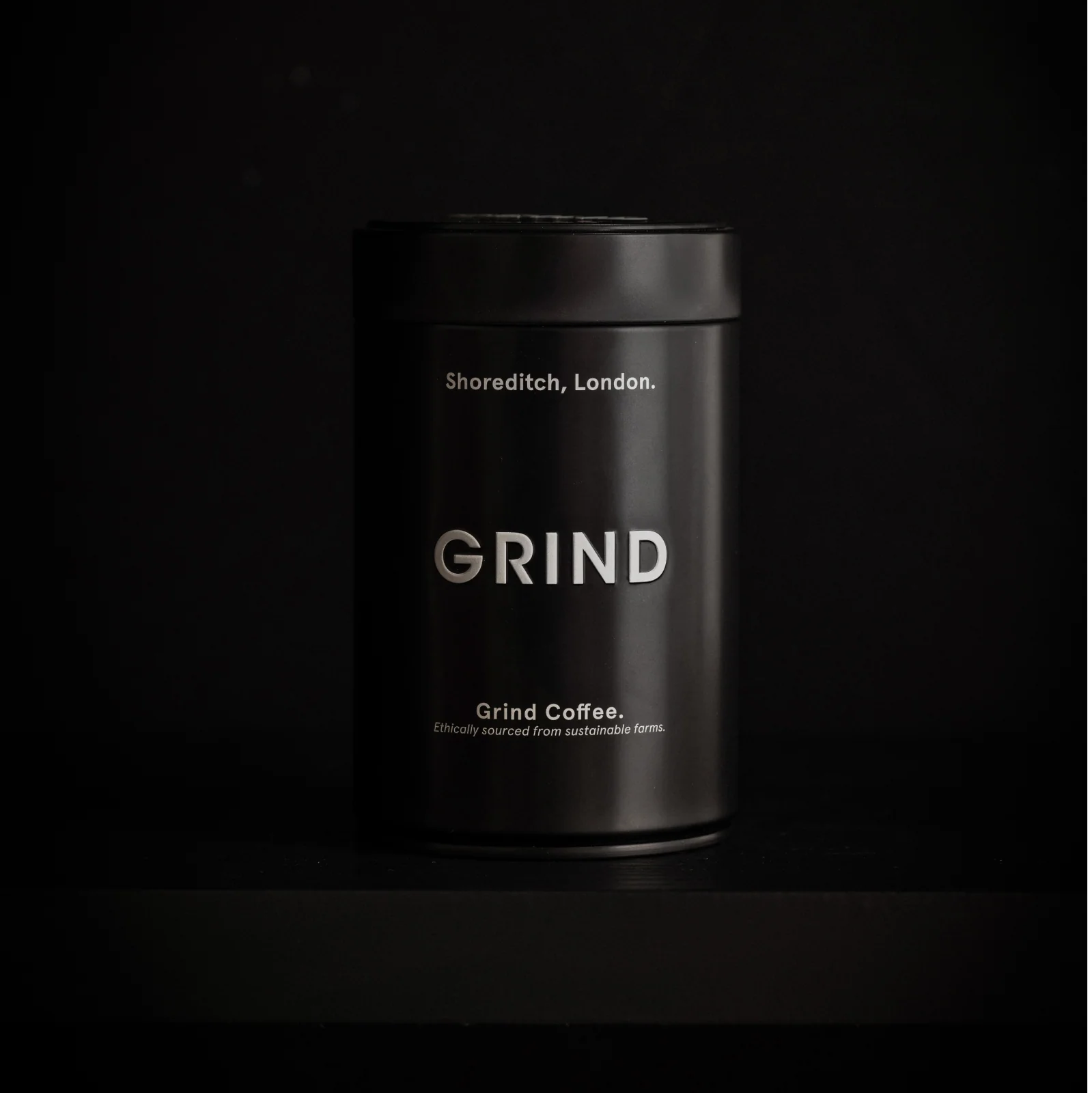 Black Tin of Grind Coffee - Image 8