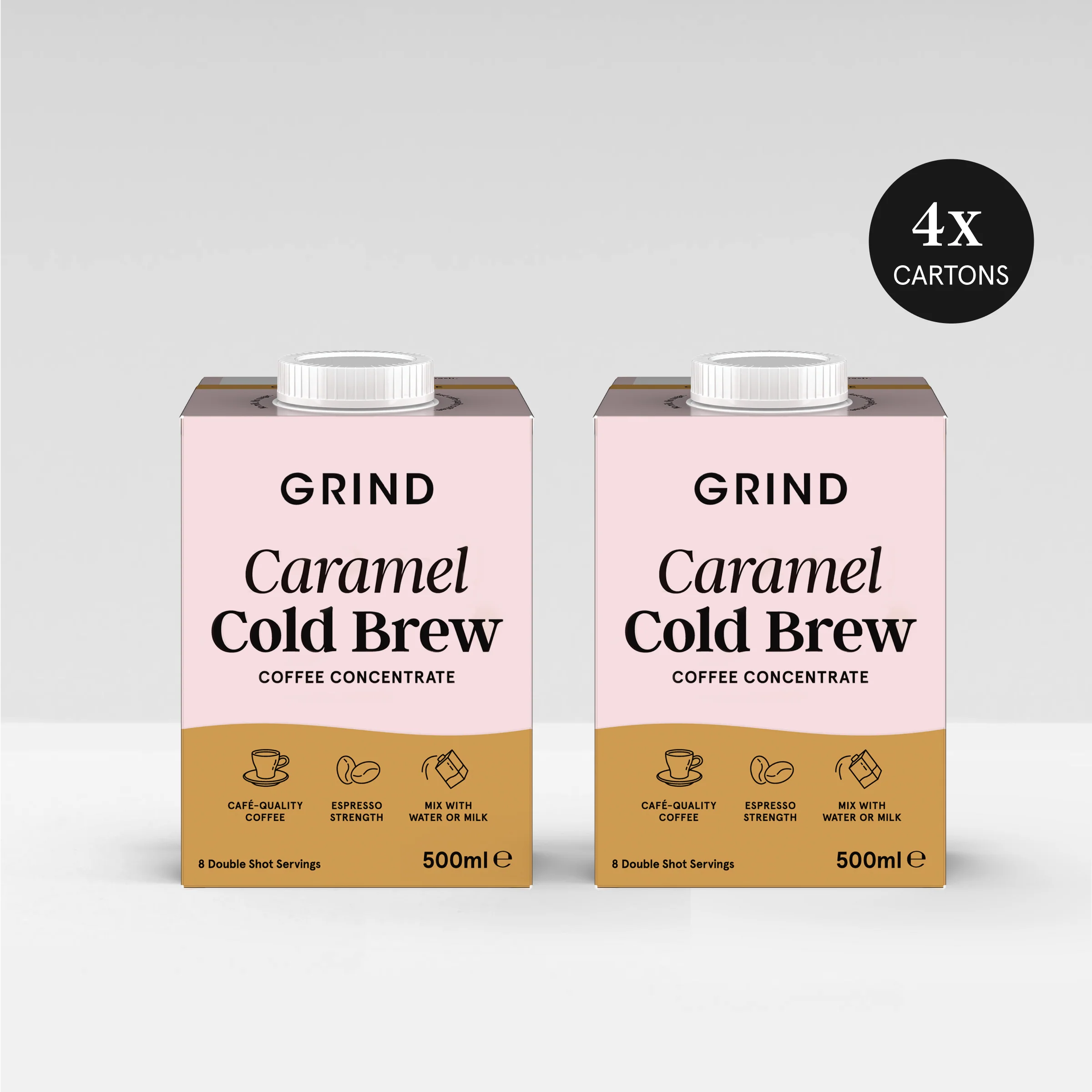 Caramel Cold Brew Coffee Concentrate - Pack of 4