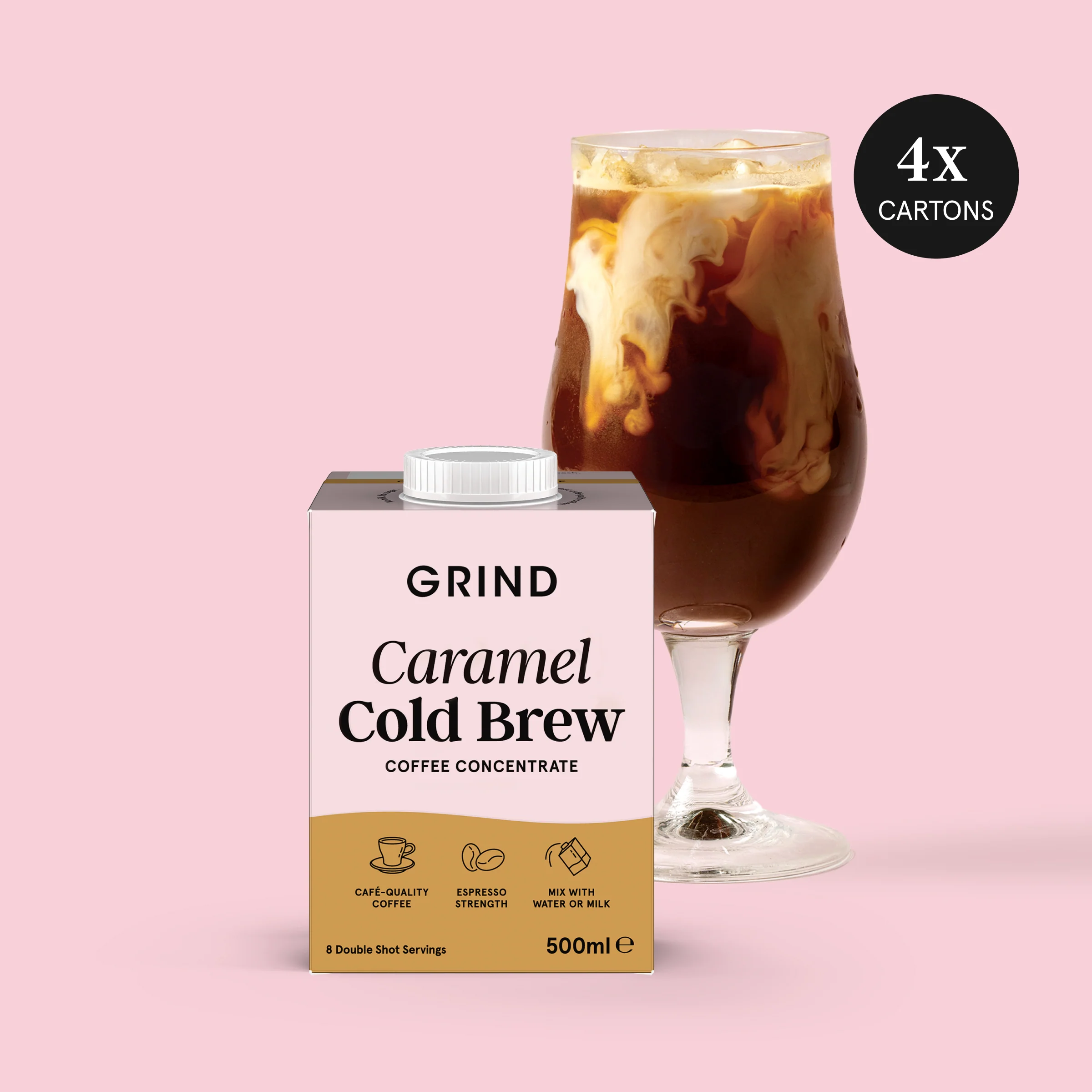 Caramel Cold Brew Coffee Concentrate - Pack of 4 - Image 2