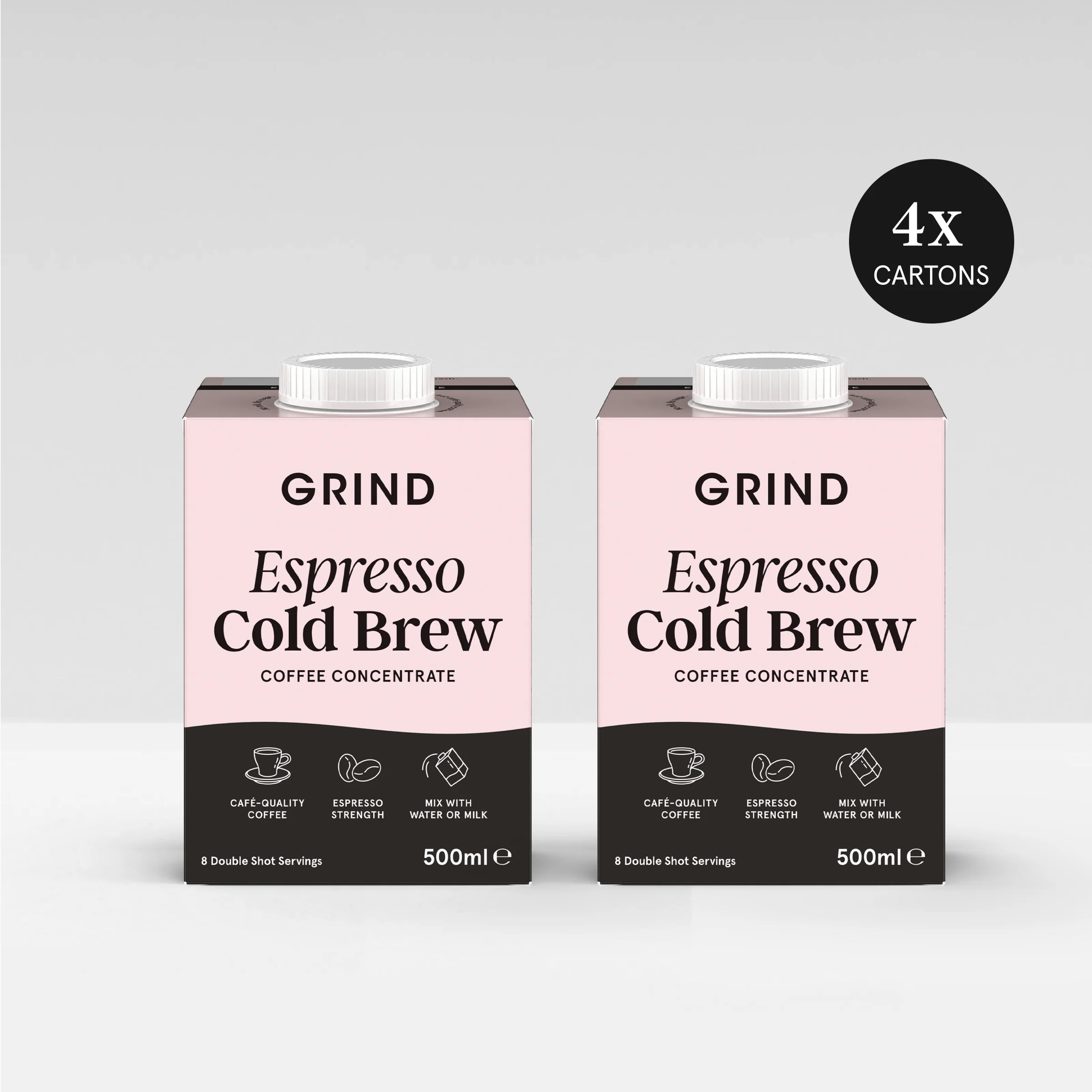 Black Cold Brew Coffee Concentrate - Pack of 4