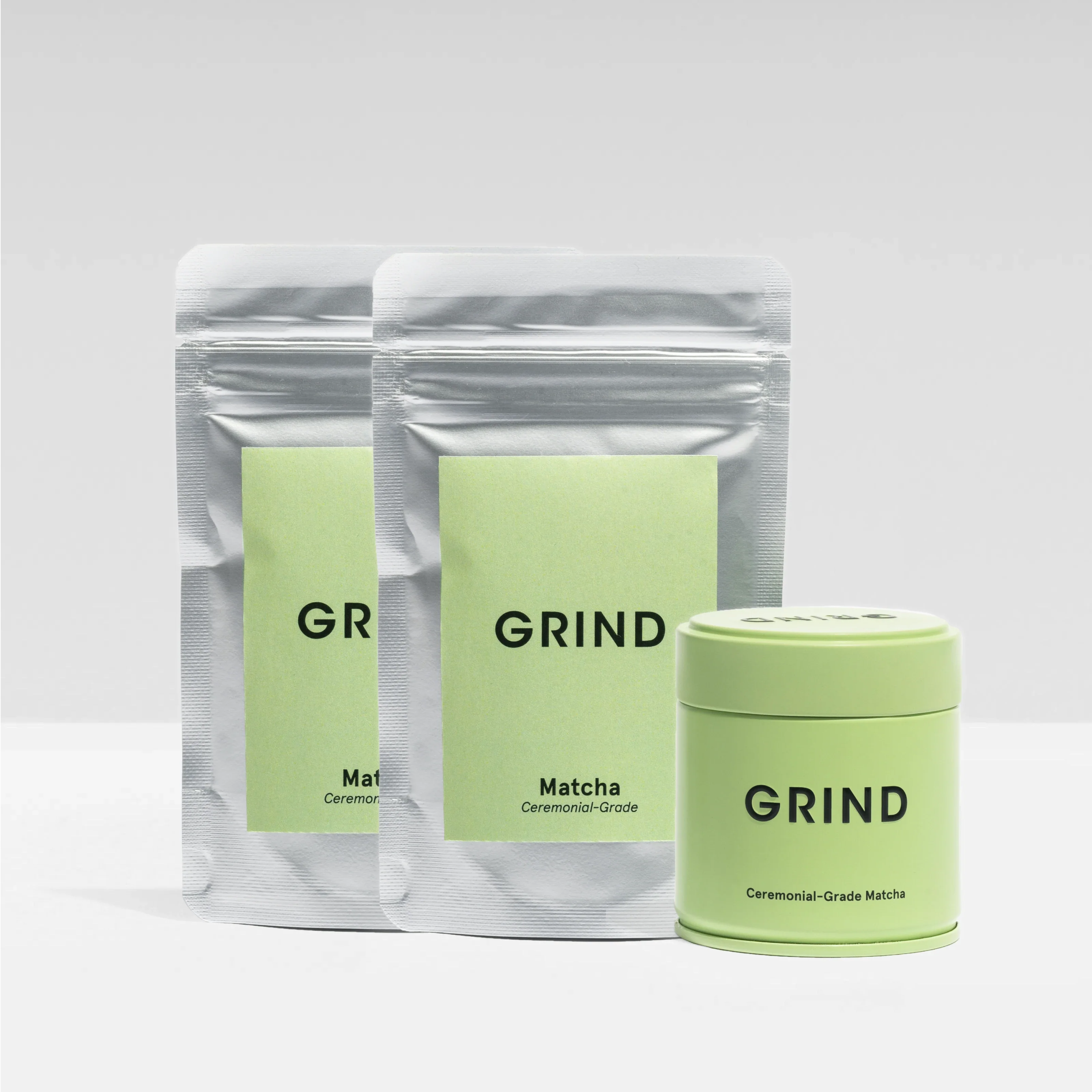 Grind Matcha Tin & 60g Matcha Powder