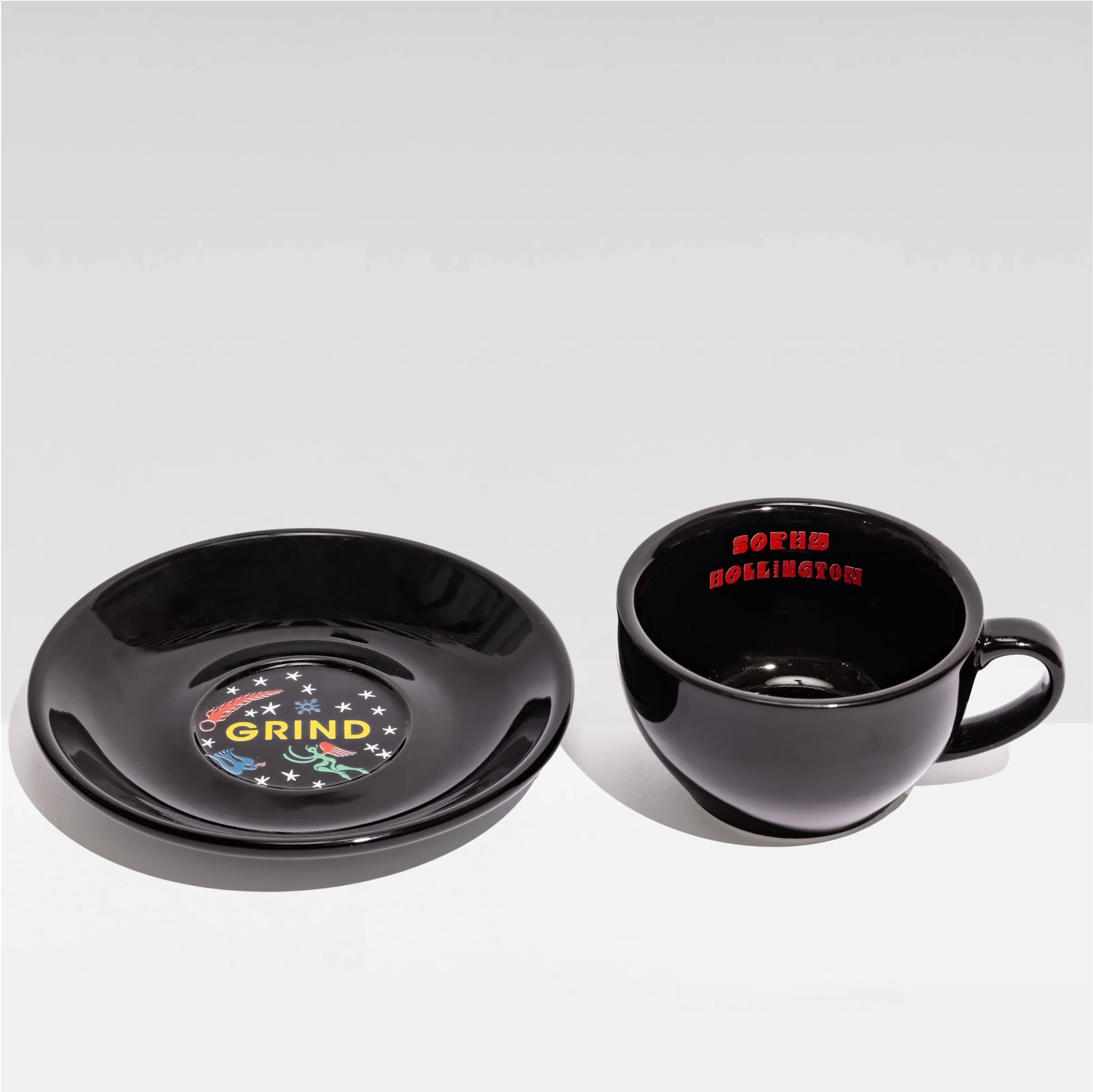 Grind x Sophy Hollington Coffee Cups & Saucers Set