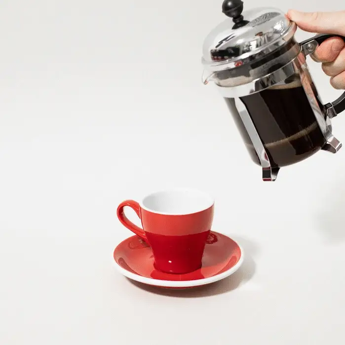 Red Coffee Cups and Saucers - Image 5
