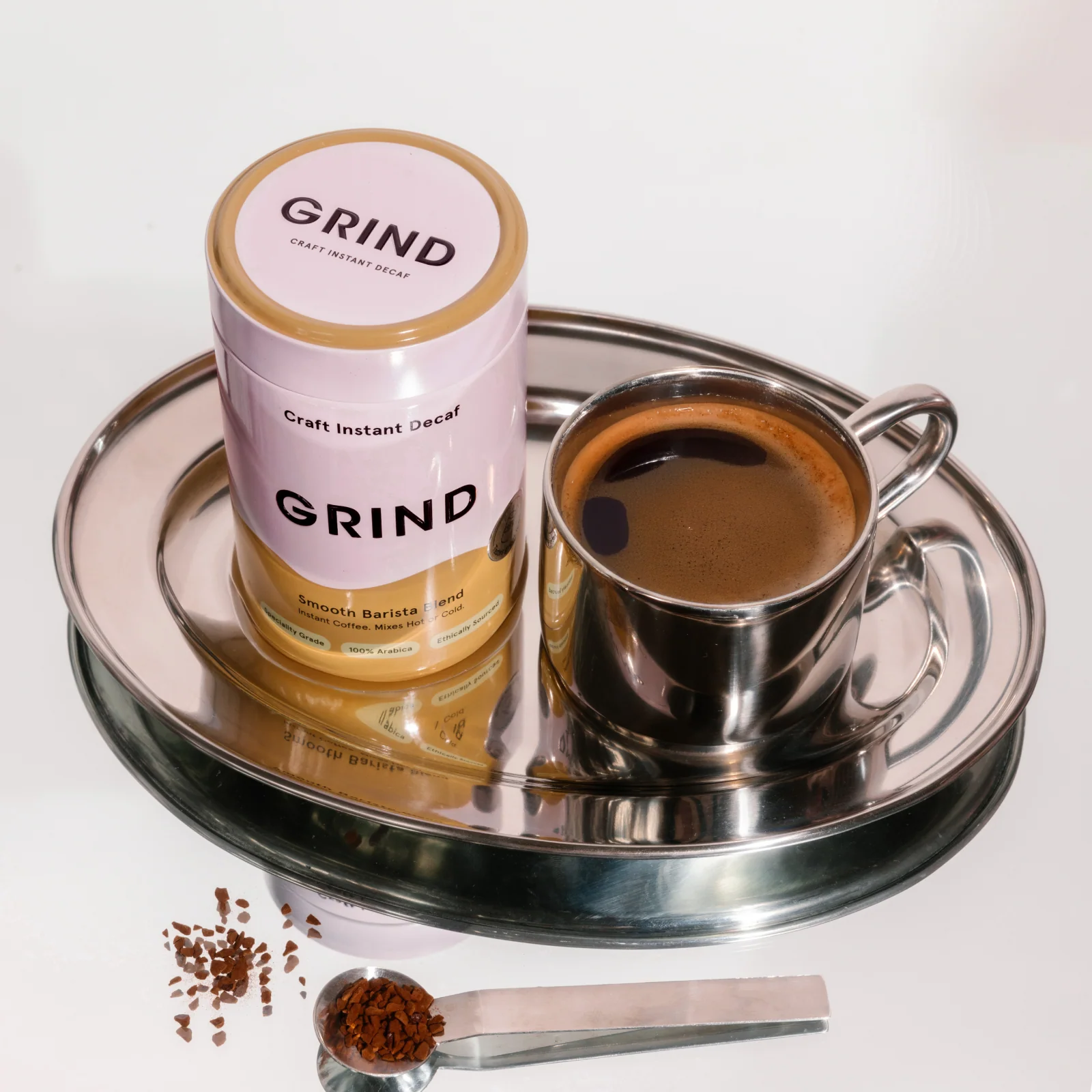 Craft Instant Decaf Coffee Tin - Barista Blend Pack of 4 - Image 2