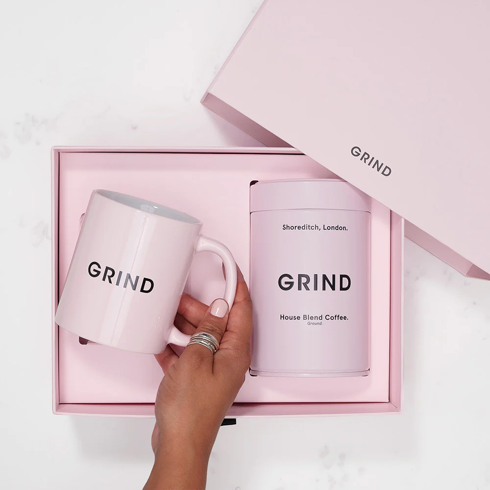 Mug Gift Set - Pink Tin
