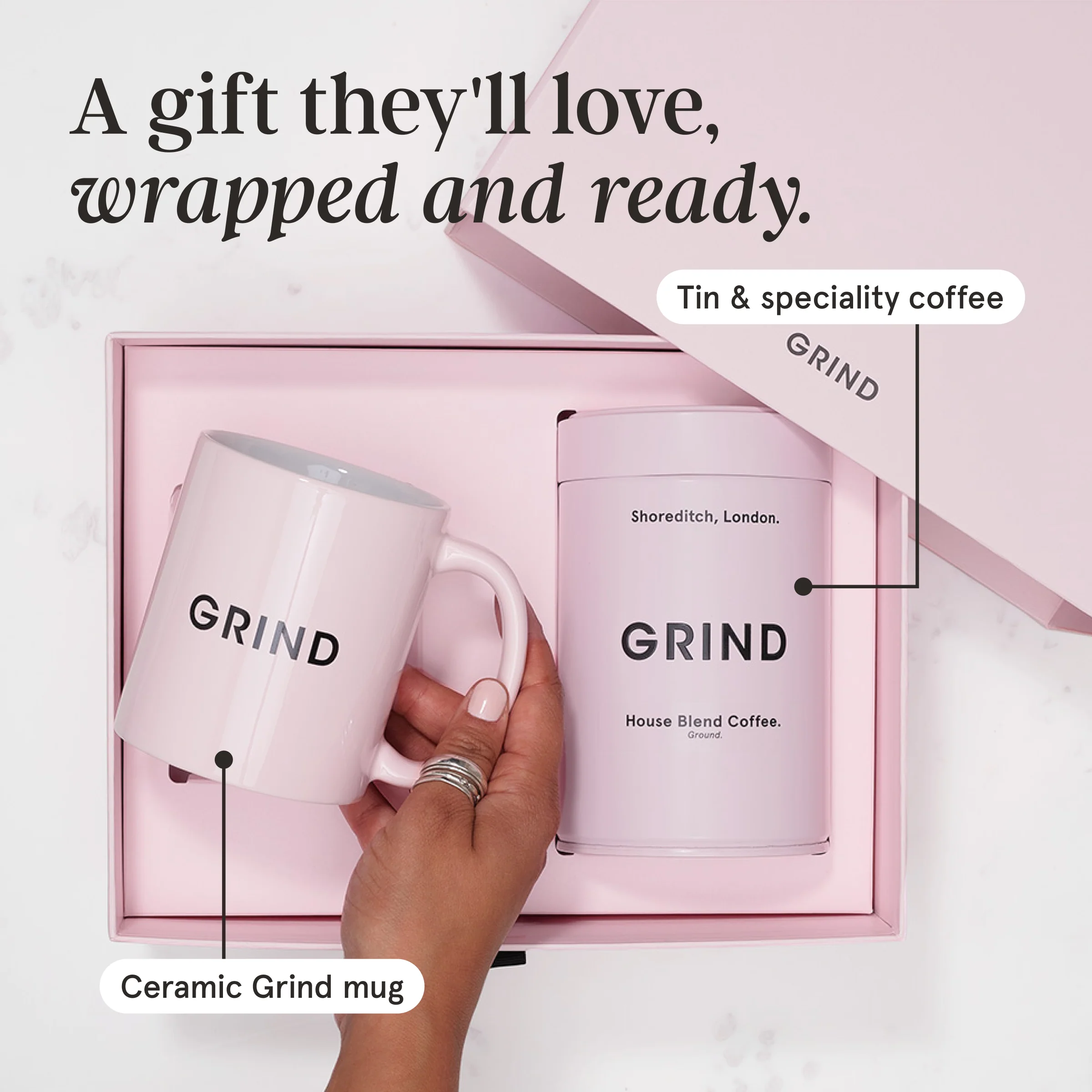 Mug Gift Set - Pink Tin - Image 3