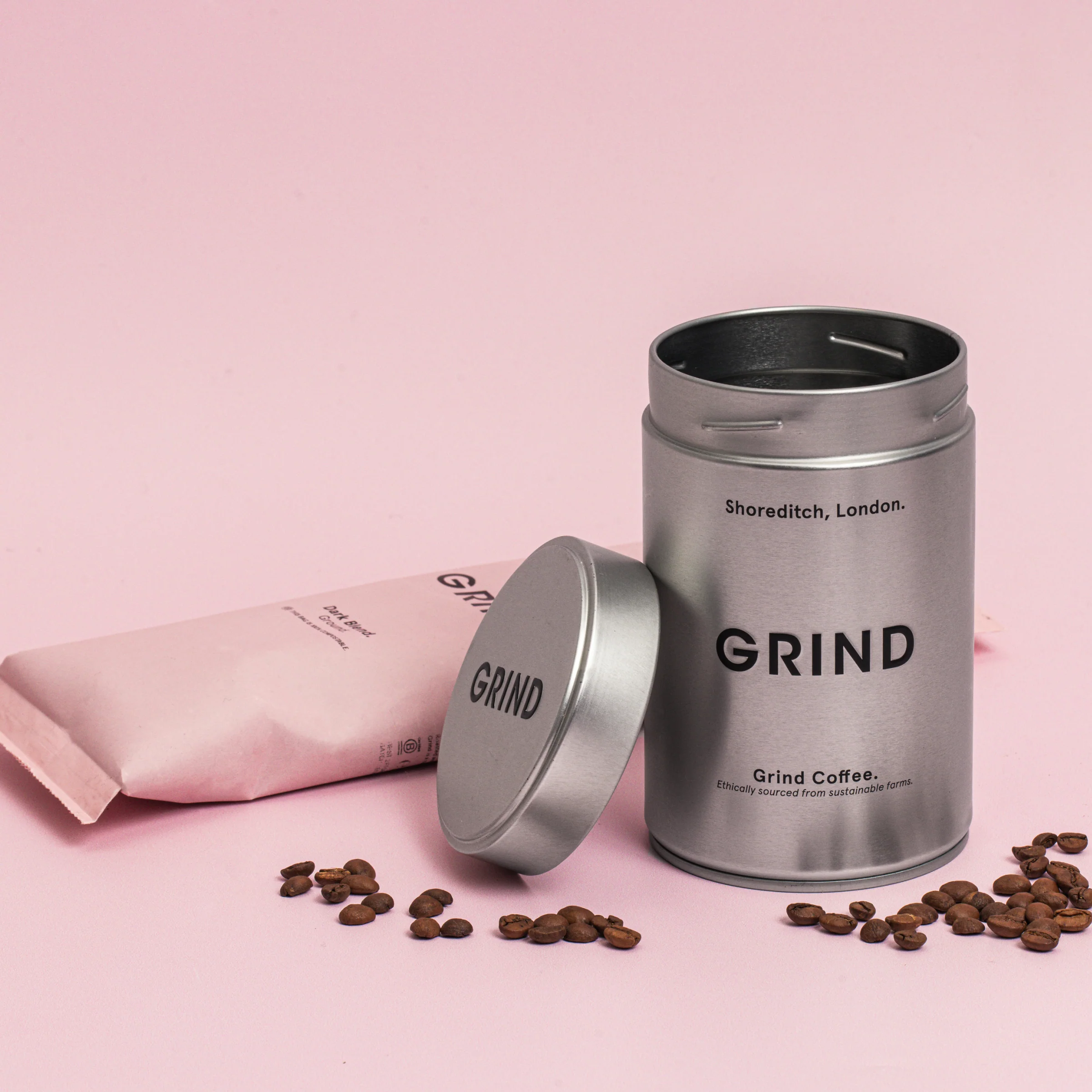Silver Tin of Grind Coffee - Image 3