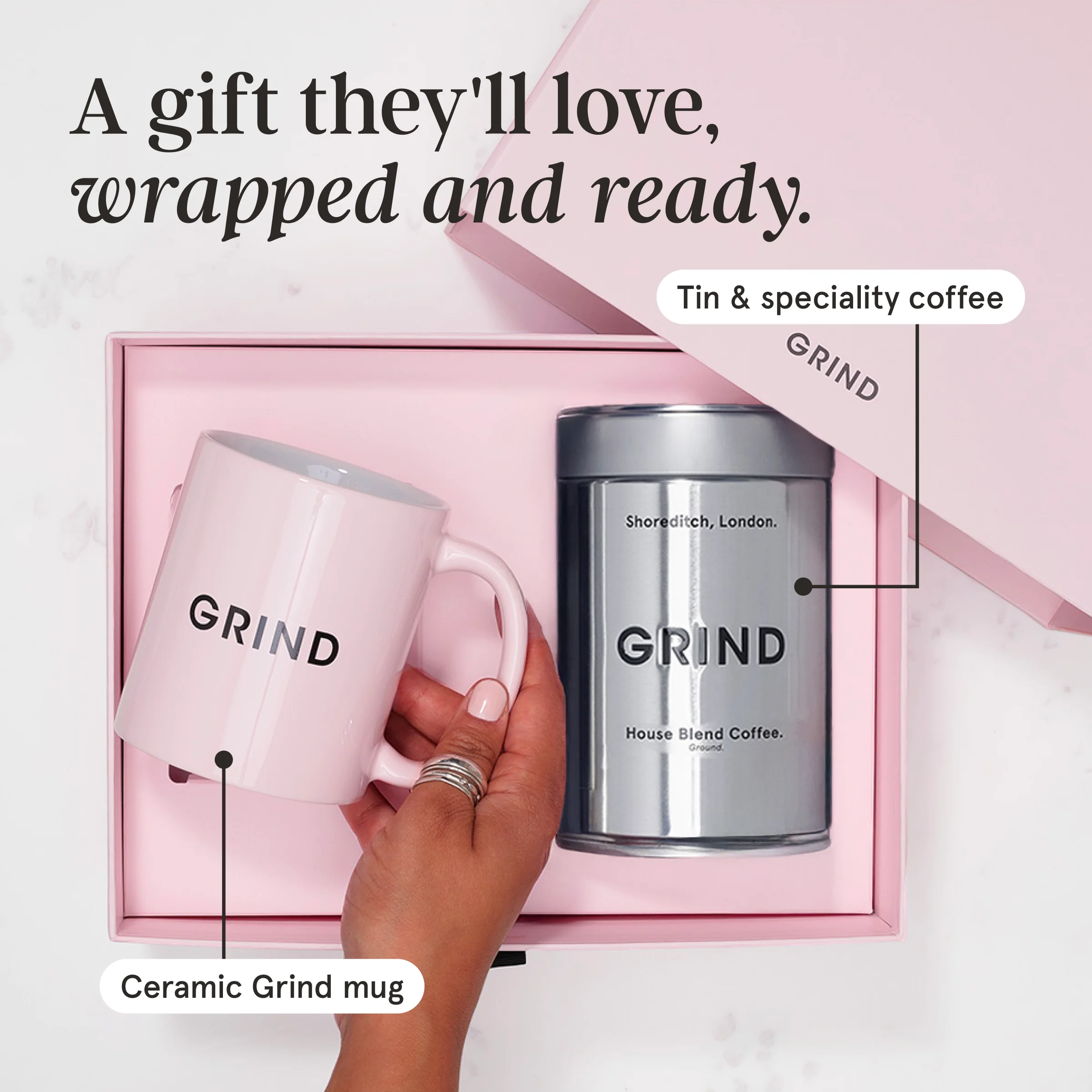 Mug Gift Set - Silver Tin - Image 4