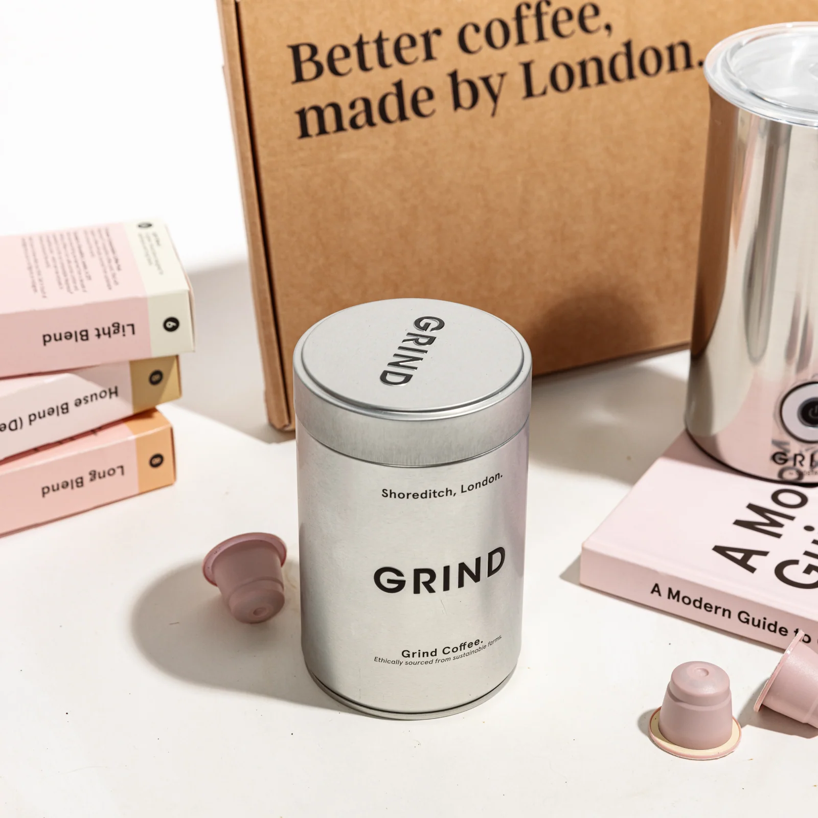 Silver Tin of Nespresso® Compatible Coffee Pods - Image 13